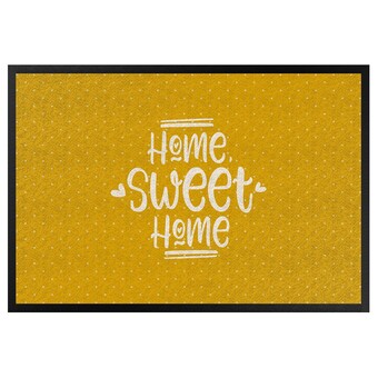 Home24 Deurmat home sweet home polkadots aanbieding