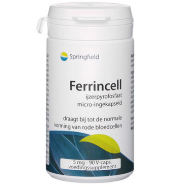 Drogisterij.net Springfield ferrincell 44 mg - ijzer pyrofosfaat 5 mg (90vc) aanbieding