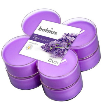 Drogisterij.net Bolsius true scents maxilicht lavendel (8st) aanbieding