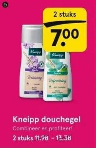 Etos Kneipp douchegel aanbieding