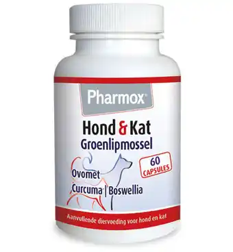 Drogisterij.net Pharmox hond/kat groenlipmossel (60ca) aanbieding