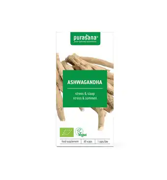 Drogisterij.net Purasana ashwagandha vegan bio (60vc) aanbieding