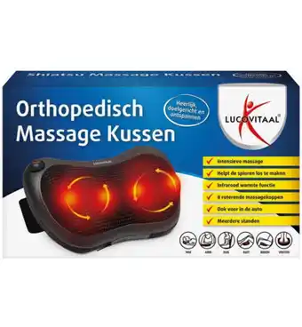 Drogisterij.net Lucovitaal shiatsu massage kussen (1st) aanbieding