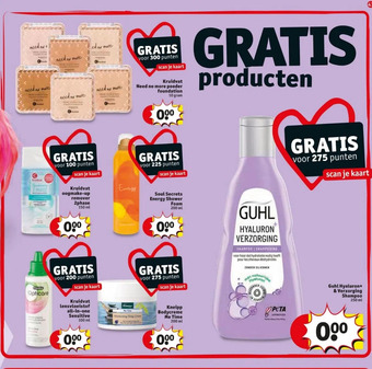 Kruidvat Gratis producten aanbieding