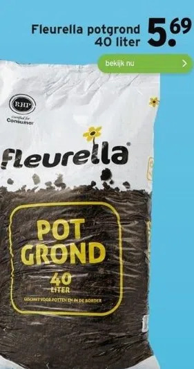 GAMMA Fleurella potgrond 40 liter aanbieding