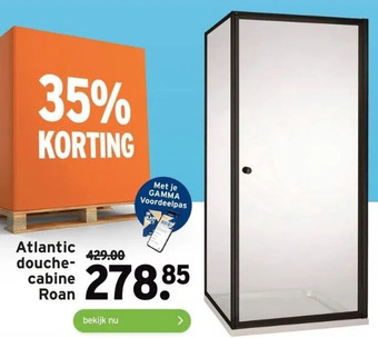 GAMMA Atlantic douchecabine roan aanbieding