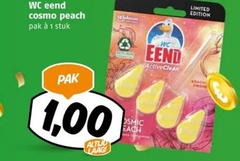 Poiesz Wc eend cosmo peach aanbieding