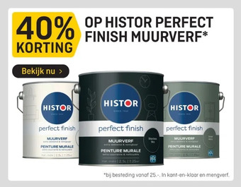 Hubo 40% op histor perfect aanbieding