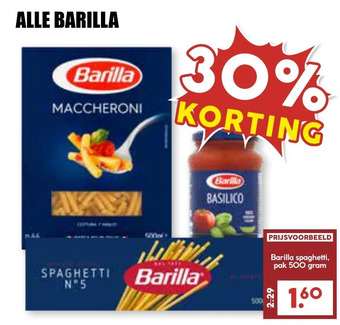 MCD Supermarkt Alle barilla aanbieding