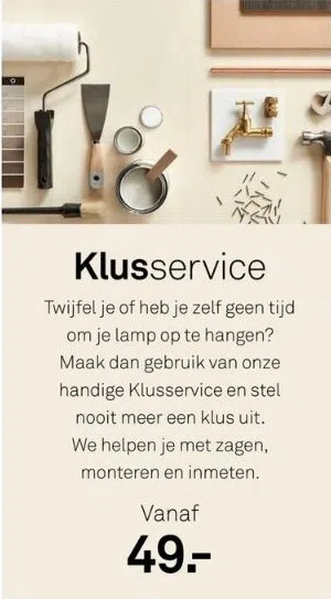 Karwei Klusservice aanbieding