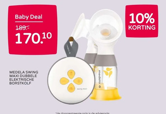 Prenatal Medela swing maxi dubbele elektrische borstkolf aanbieding