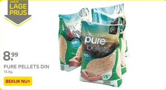 Praxis Pure pellets din aanbieding