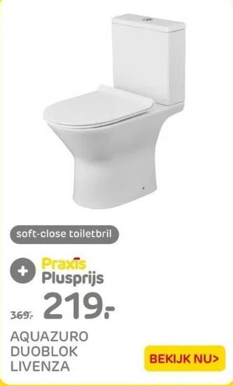 Praxis Aquazuro duoblok livenza aanbieding