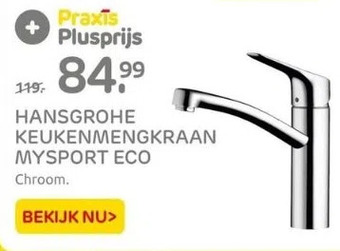 Praxis Hansgrohe keukenmengkraan mysport eco aanbieding