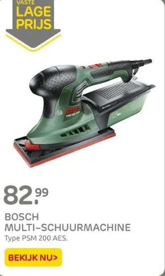 Praxis Bosch multi-schuurmachine aanbieding