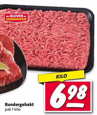 Nettorama Rundergehakt pak 1 kilo aanbieding