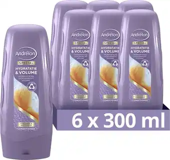 Bol.com Andrélon special hydratatie & volume conditioner -​ 6 x 300 ml - voordeelverpakking aanbieding