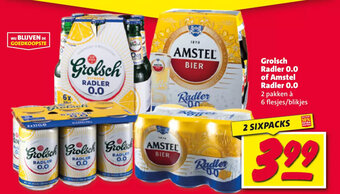 Nettorama Grolsch Radler 0.0 of Amstel Radler 0.0 aanbieding