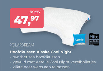 Linolux Hoofdkussen Alaska Cool Night aanbieding
