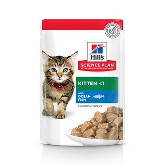 Zooplus 12x85g kitten zeevis hill's science plan kattenvoer aanbieding