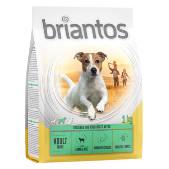 Zooplus Briantos adult mini lam & rijst hondenvoer - 8 x 1 kg aanbieding