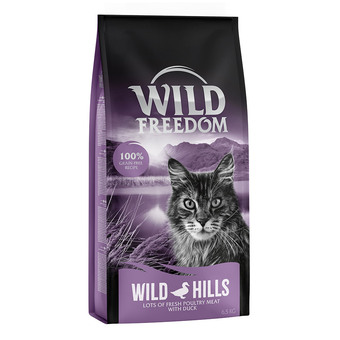 Zooplus 2x6,5kg adult wild hills eend wild freedom kattenvoer droog aanbieding