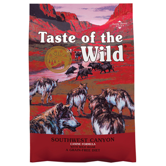 Zooplus 2 + 1 gratis! taste of the wild droogvoer 3 x 2 kg - southwest canyon (3 x 2kg) aanbieding