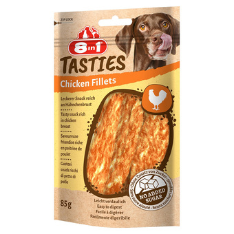 Zooplus 8in1 tasties kipfilets - 3 x 85 g aanbieding