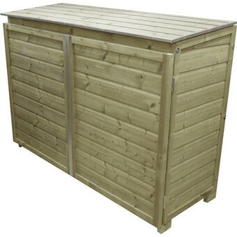 Praxis Lutrabox afvalcontainerkast 3 containers 223x90x125cm aanbieding