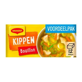 Coop Maggi bouillon kip blokjes 12 stuks aanbieding