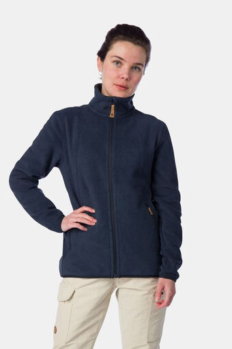 Bever Fjällräven stina fleece w blauw aanbieding