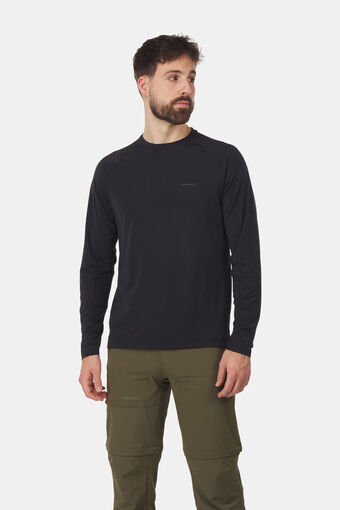Bever Ayacucho mountain technical tee ls m shirt ls zwart aanbieding