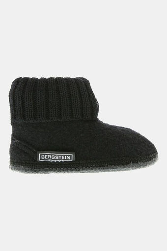 Bever Bergstein cozy kindersloffen zwart aanbieding