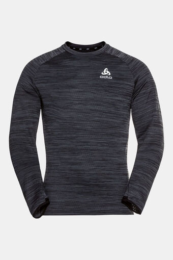 Bever Odlo midlayer run easy warm zwart aanbieding