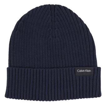 Plutosport Calvin klein classic cotton rib beanie heren aanbieding