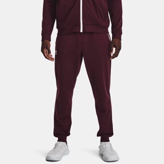 Under Armour Herenjoggingbroek under armour sportstyle dark maroon / wit xs aanbieding