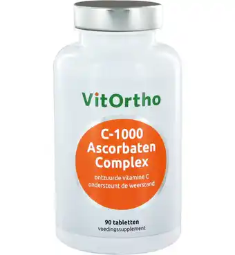 Drogisterij.net Vitortho c-1000 ascorbaten complex (90tb) aanbieding