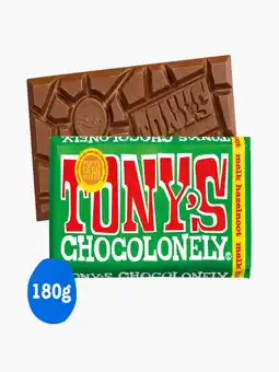 Flink Tony's chocolonely melk hazelnoot 180g aanbieding