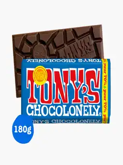 Flink Tony's chocolonely puur 180g aanbieding