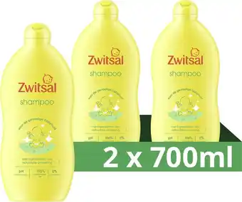 Bol.com Zwitsal baby shampoo - 2 x 700 ml - voordeelverpakking aanbieding
