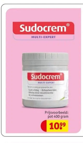 Kruidvat Sudocreme  pot 400 gram aanbieding