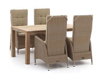 Kees Smit Intenso fabrizi/rough-s 160cm dining tuinset 5-delig verstelbaar - laagste prijsgarantie! aanbieding