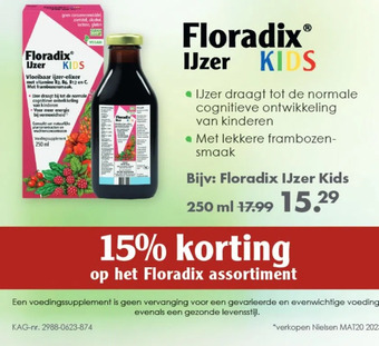 Gezond & Wel Floradix® ijzer kids aanbieding