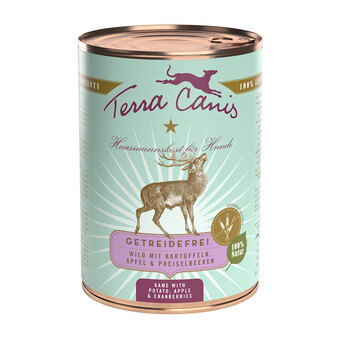 Zooplus Terra canis graanvrij 6 x 400 g - wild met aardappel, appel en veenbessen aanbieding