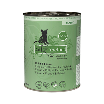 Zooplus 12x400g kip & fazant catz finefood kattenvoer aanbieding