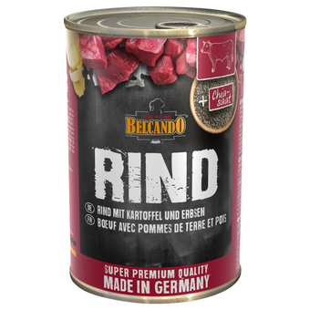 Zooplus 12x400g super premium rund met aardappel & erwten belcando hondenvoer aanbieding