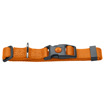Zooplus Hunter halsband london oranje vario basic maat m: 30-46cm halsomvang, b10mm hond aanbieding