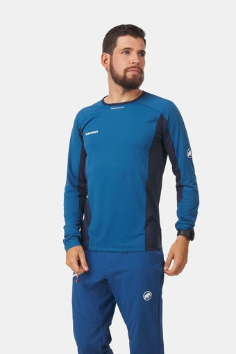 Bever Mammut aenergy ls tee blauw aanbieding