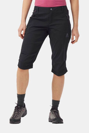Bever Odlo wedgemount 3/4 broek dames zwart aanbieding