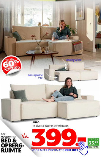 Seats and Sofas Milo aanbieding